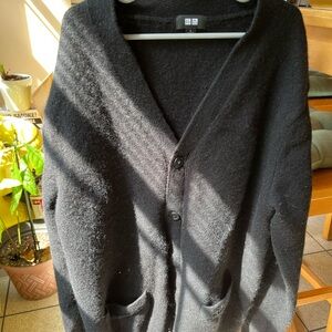 L Uniqlo 100% Wool Cardigan